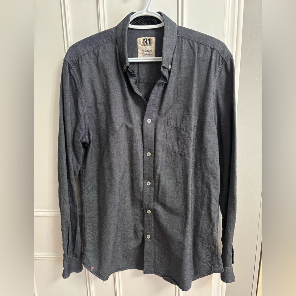 Simons Grey Button Down Casual Shirt
